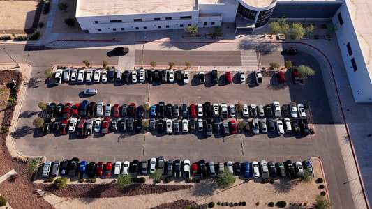 Socorro High School Parking Lot - Front Main in El Paso 2
