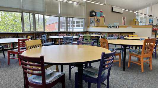 Madison Middle School Library in Eugene