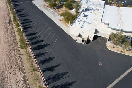 East Career and Technical Academy Parking Lot - Bus in Las Vegas