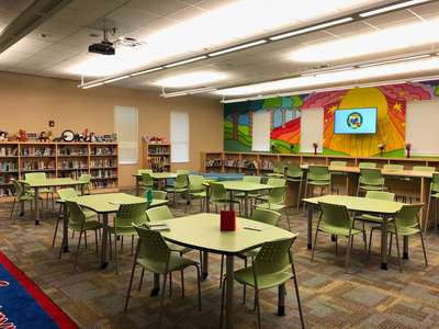 Hidden Oaks Elementary School Media Center in Orlando