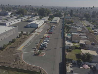Griffiths Middle School Parking Lot in Downey