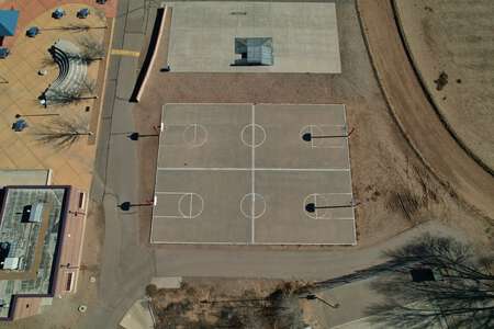 Polk Middle School Outdoor Basketball Courts in Albuquerque