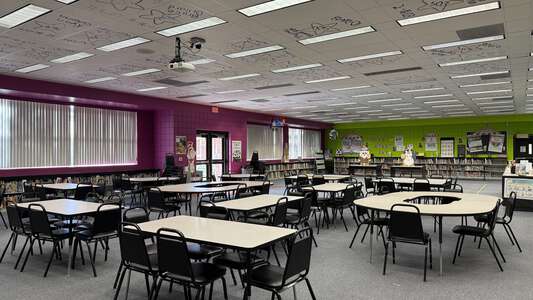 Cotee River Elementary School Library in New Port Richey