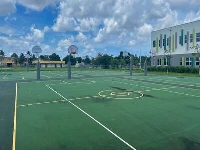 Thomas Jefferson Biscayne Gdn K-8 Academy Outdoor Basketball Courts in Miami