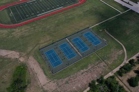 Pike Middle School Tennis Courts in Justin