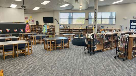 Gentry Elementary School Library in Mesquite