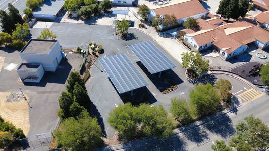 Guy Emanuele Elementary School Parking Lot - Front in Union City