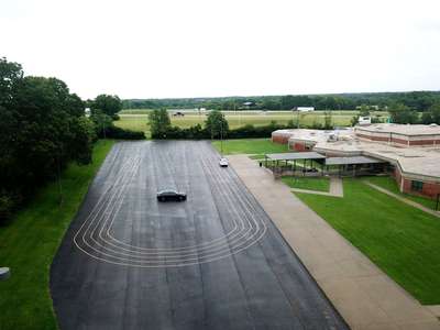 Crawford Middle School Parking Lot - Front in Lexington