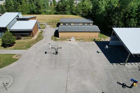 Rosa Parks Elementary School Outdoor Basketball Courts in Redmond
