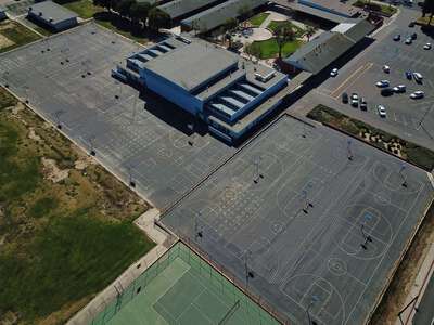 Anacapa Middle School Outdoor Basketball Courts in Ventura