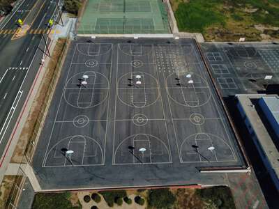 Anacapa Middle School Outdoor Basketball Courts in Ventura
