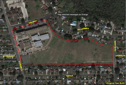Notice of Construction Activity NOCA - Harry Rogers Middle School in San Antonio