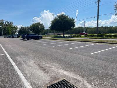 Veterans Elementary School Parking Lot - Front in Wesley Chapel