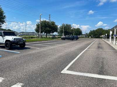 Veterans Elementary School Parking Lot - Front in Wesley Chapel