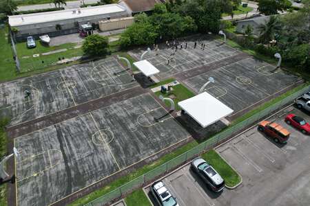 Aventura Waterways K-8 Center Outdoor Basketball Courts in Miami 3