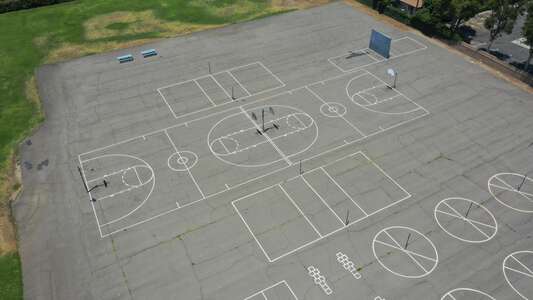 Lampson Elementary School Outdoor Basketball Courts in Garden Grove