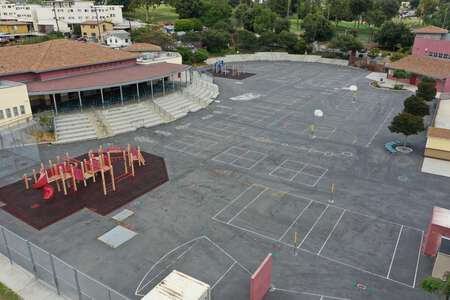 Fay Elementary School Outdoor Basketball Courts in San Diego