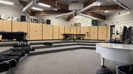 Irvine High School Instrumental Music Room in Irvine