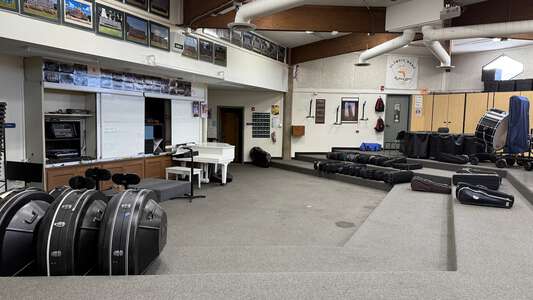 Irvine High School Instrumental Music Room in Irvine