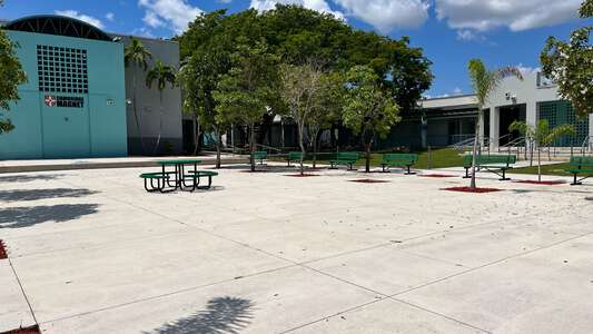 Paul W. Bell Middle School Courtyard in Miami 2