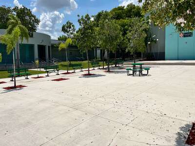 Paul W. Bell Middle School Courtyard in Miami 3