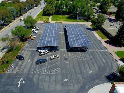 Del Mar High School Parking Lot in San Jose