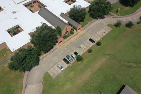 Black Elementary School Parking Lot - Front in Houston