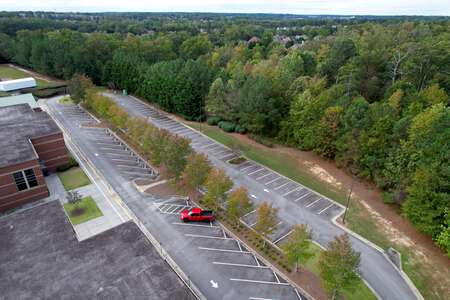 Patrick Elementary School Parking Lot - Rear in Bufiord