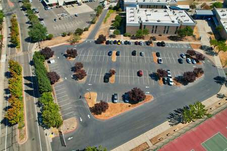 Rosemont High School Parking Lot - West in Sacramento