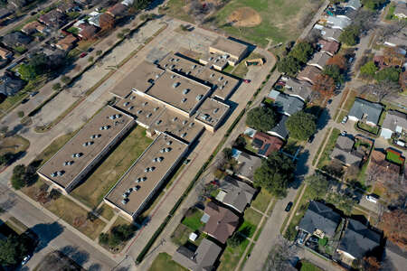 Shands Elementary School Parking Lot - Back in Mesquite