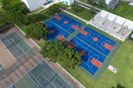 Coral Reef Senior High School Outdoor Basketball Courts in Miami