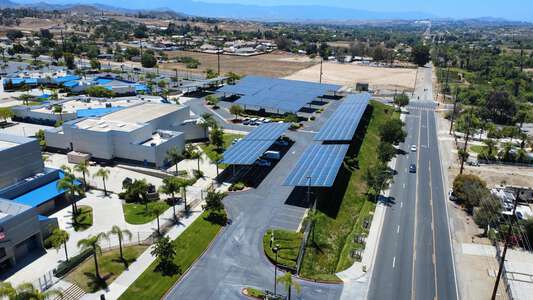 Citrus Hill High School Parking Lot - Front Solar Panels in Perris 2
