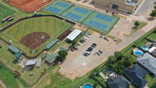 Carl Albert High School Parking Lot - Softball Stadium in Midwest City 2