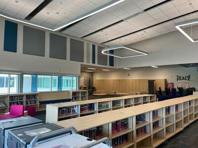 Horizon Middle School Library in Spokane Valley