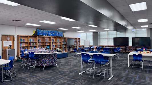 Young Mens Academy at Fred Florence Middle School Library in Dallas