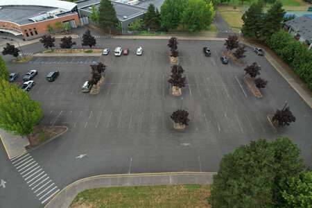 Conestoga Middle School Parking Lot in Beaverton