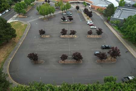 Conestoga Middle School Parking Lot in Beaverton