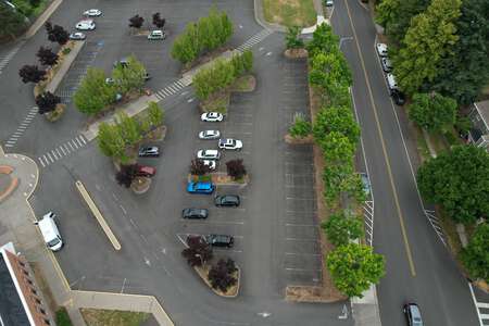 Conestoga Middle School Parking Lot in Beaverton