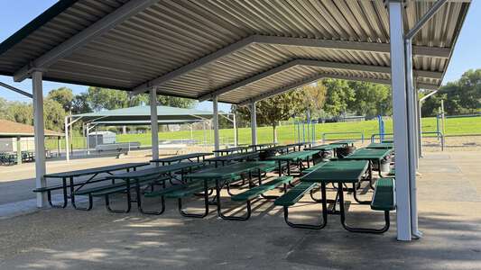 Serrano Elementary School Outdoor Lunch Tables in Villa Park