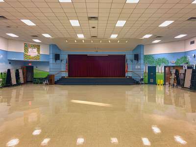 Boone Elementary School Cafeteria w/ Stage in Austin