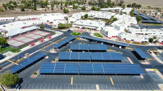 Rancho Verde High School Parking Lot - Front in Moreno Valley 2