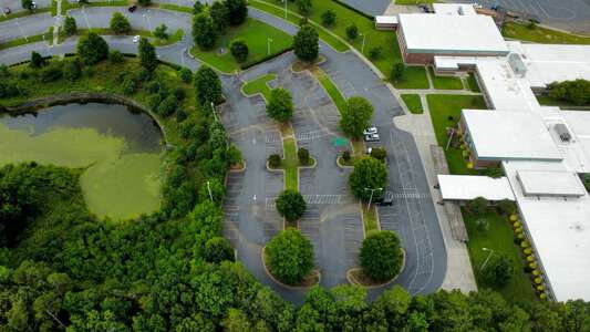 Highland Creek Elementary School Parking Lot in Charlotte 2