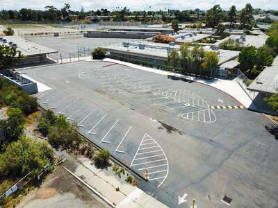 Taft Middle School Parking Lot - Main Entrance in San Diego