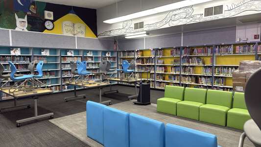 Lena M. Preston Elementary School Library in Rialto 2