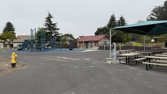 Main Street Elementary School Outdoor Lunch Table Area in Soquel