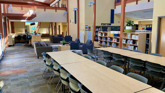 Scouters Mountain Elementary School Media Center in Happy Valley