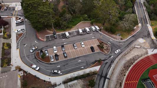 Monterey High School Parking Lot in Monterey
