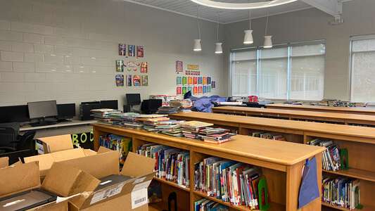 Greenbrier Elementary School Library in Baton Rouge