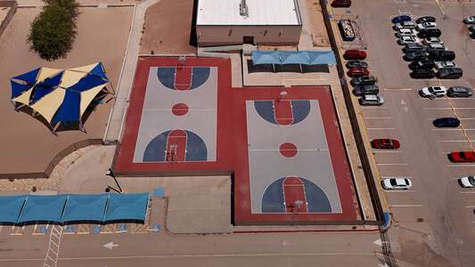 Sierra Vista STEAM Academy Outdoor Basketball Courts in El Paso 2