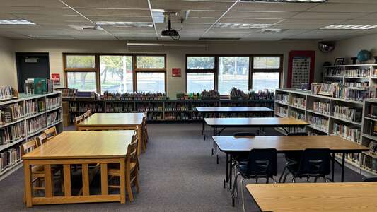 Hayden Meadows Elementary School Library in Hayden